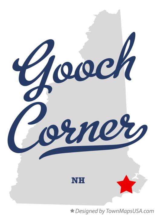 Map of Gooch Corner New Hampshire NH