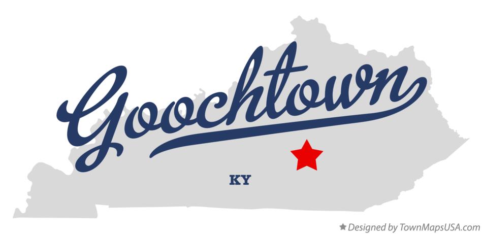 Map of Goochtown Kentucky KY