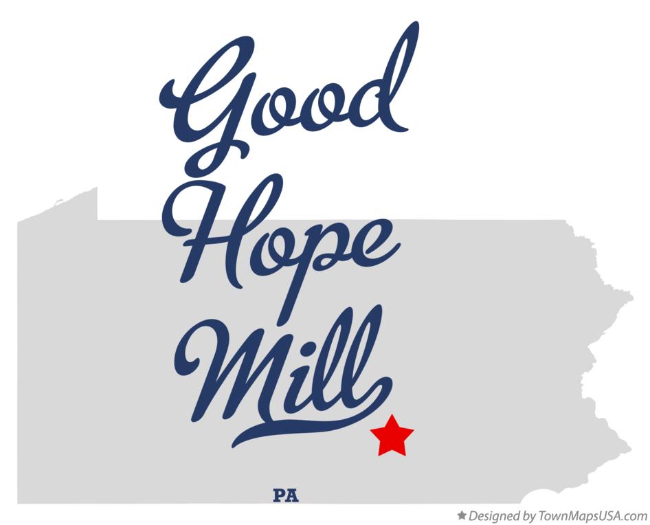 Map of Good Hope Mill Pennsylvania PA