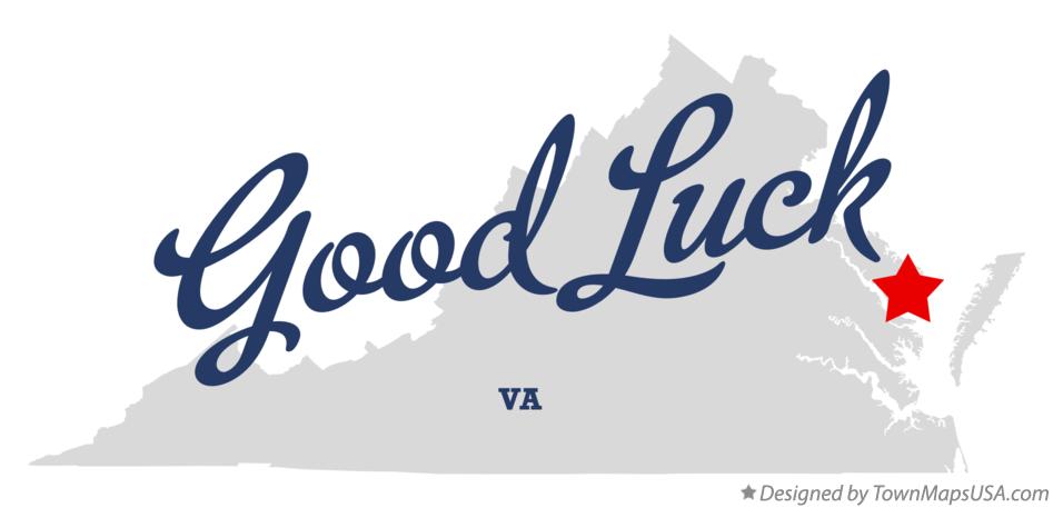 Map of Good Luck Virginia VA