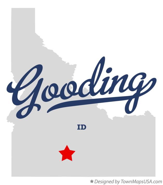 Map of Gooding Idaho ID