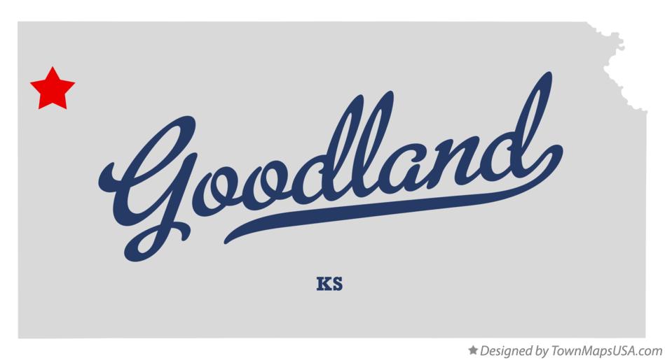 Map of Goodland Kansas KS