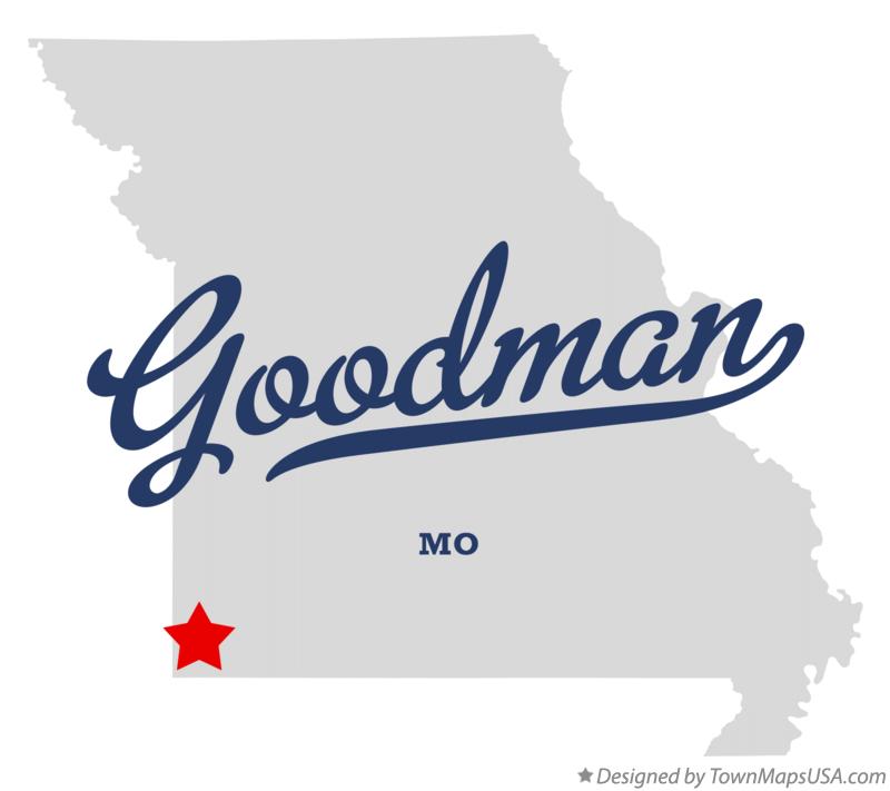 Map of Goodman Missouri MO
