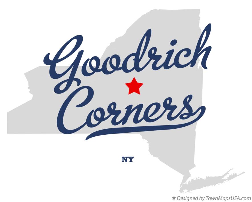 Map of Goodrich Corners New York NY