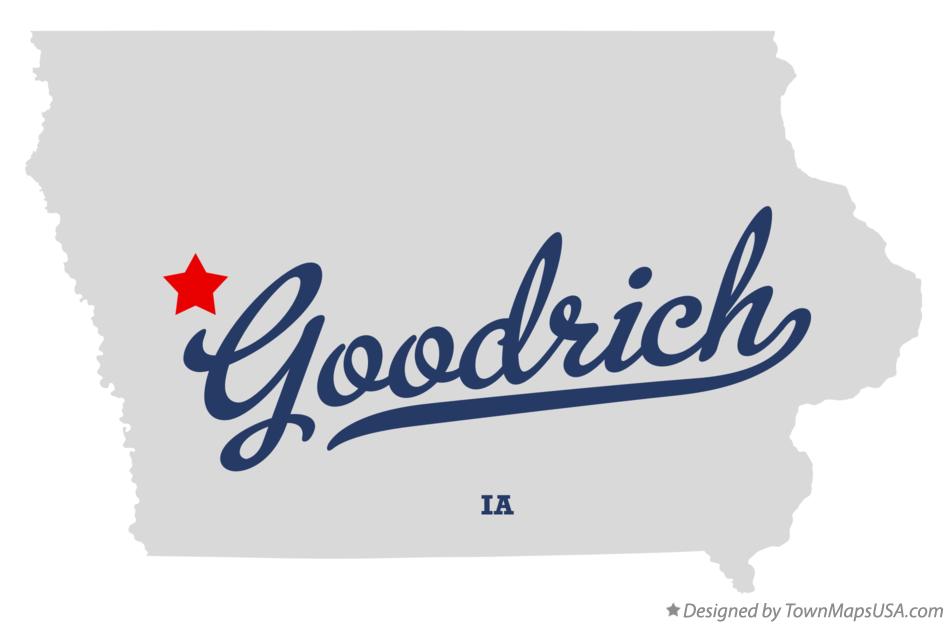 Map of Goodrich Iowa IA