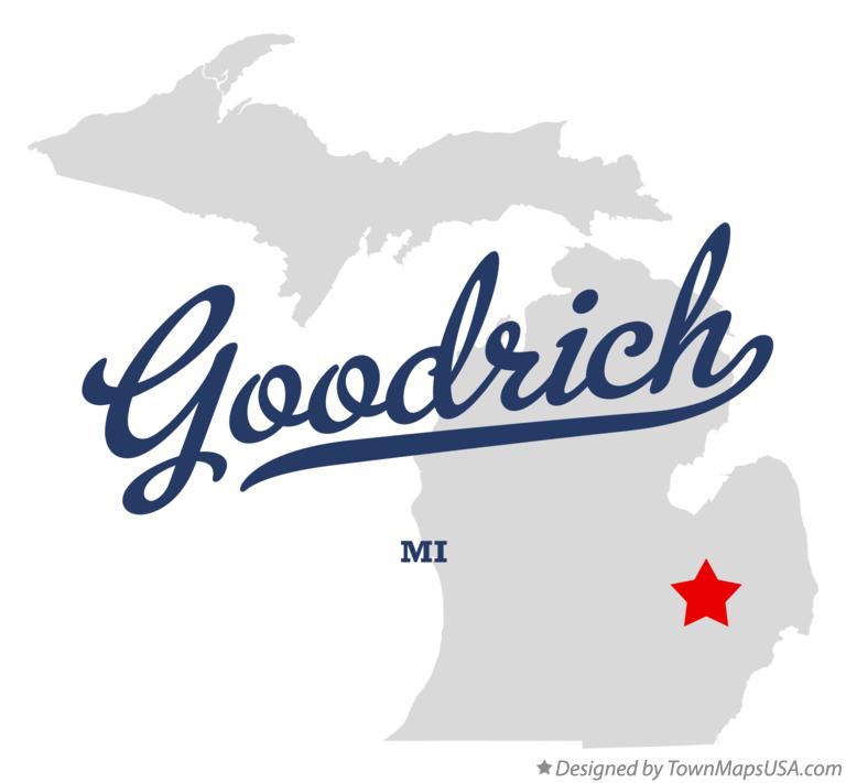 Map of Goodrich Michigan MI