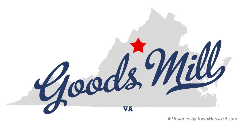 Map of Goods Mill Virginia VA