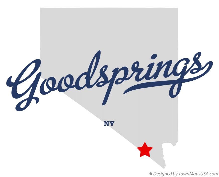 Map of Goodsprings Nevada NV