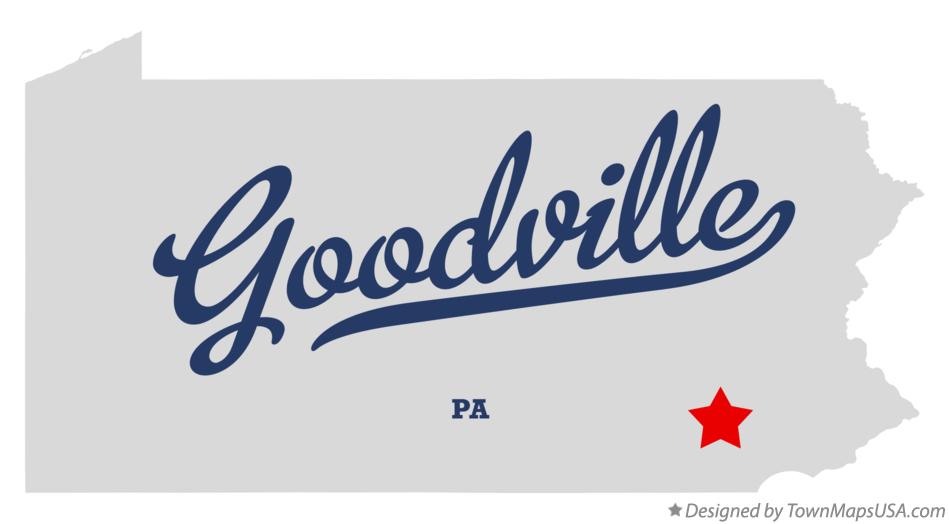 Map of Goodville Pennsylvania PA