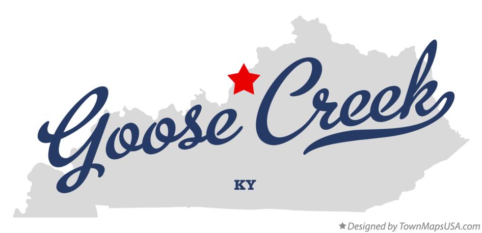 Map of Goose Creek Kentucky KY