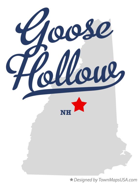 Map of Goose Hollow New Hampshire NH