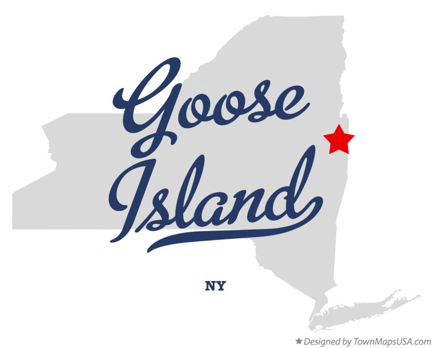 Map of Goose Island New York NY