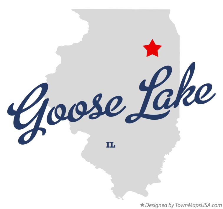 Map of Goose Lake Illinois IL