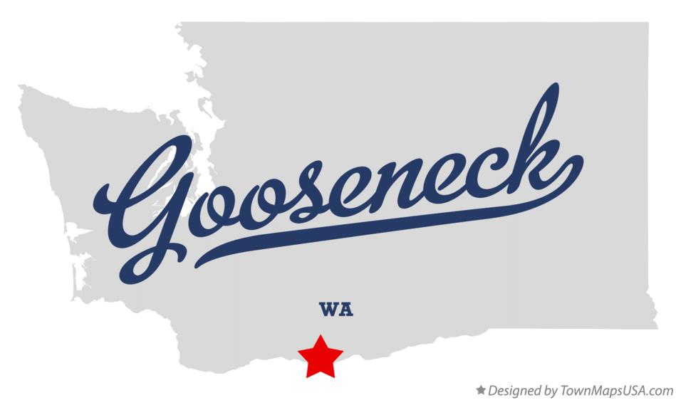 Map of Gooseneck Washington WA