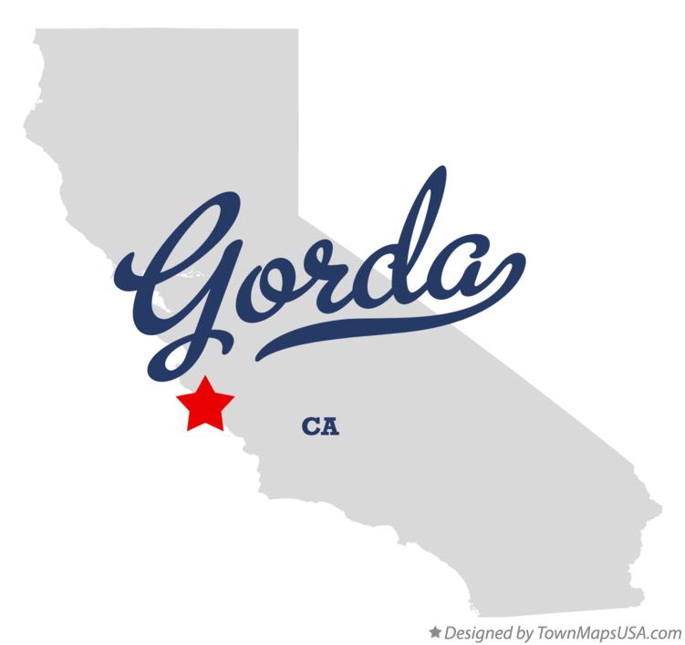 Map of Gorda California CA