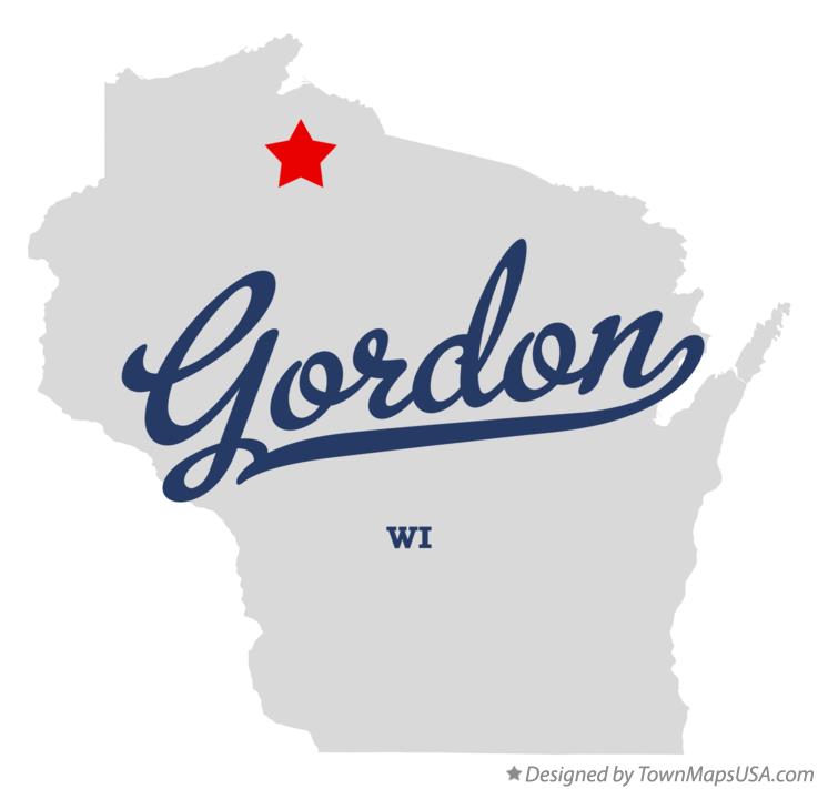 Map of Gordon Wisconsin WI