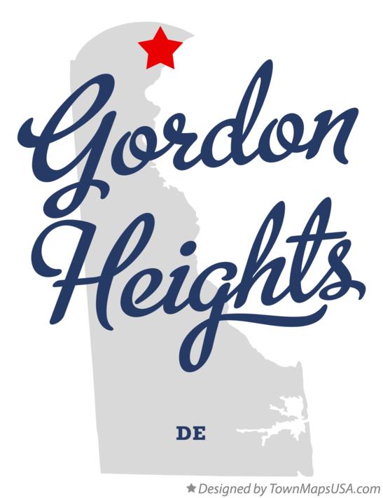 Map of Gordon Heights Delaware DE