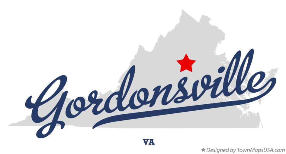 Map of Gordonsville Virginia VA