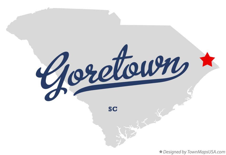 Map of Goretown South Carolina SC
