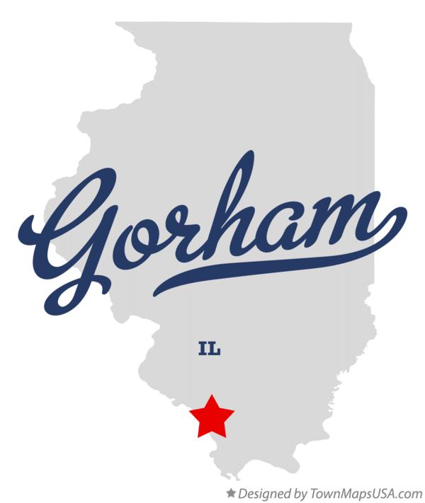 Map of Gorham Illinois IL