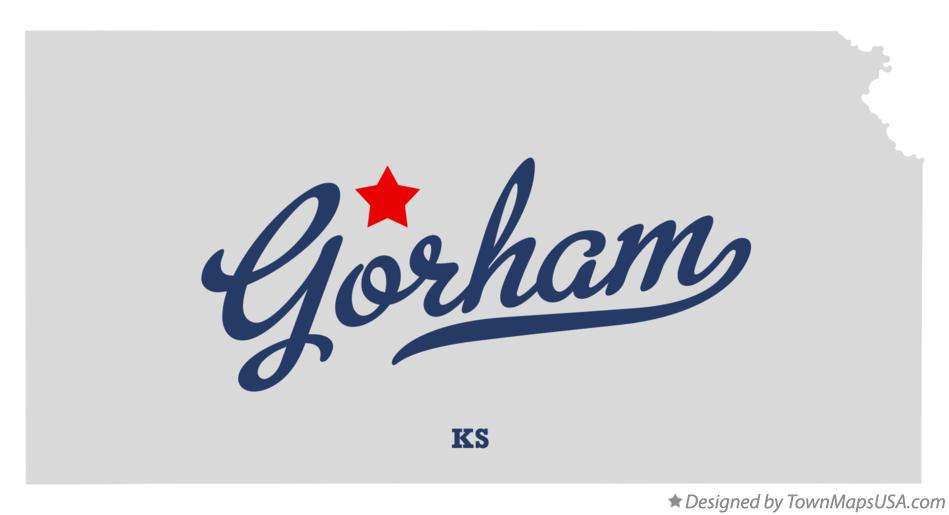 Map of Gorham Kansas KS