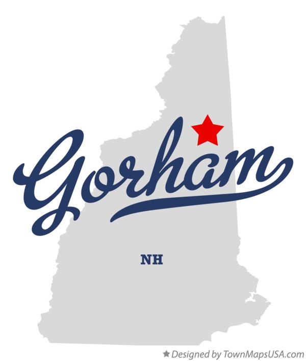 Map of Gorham New Hampshire NH