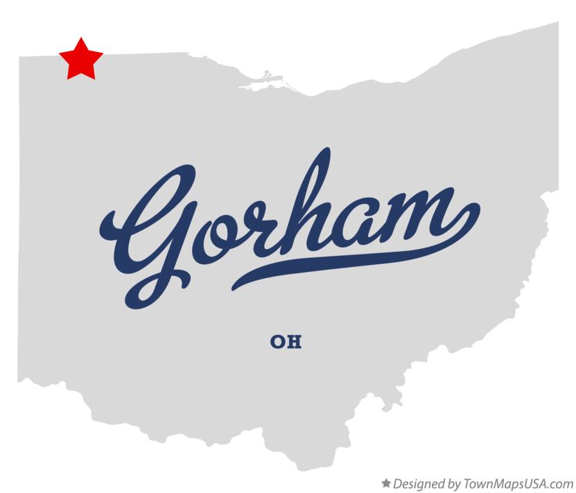 Map of Gorham Ohio OH