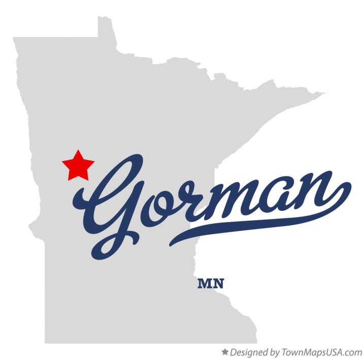 Map of Gorman Minnesota MN