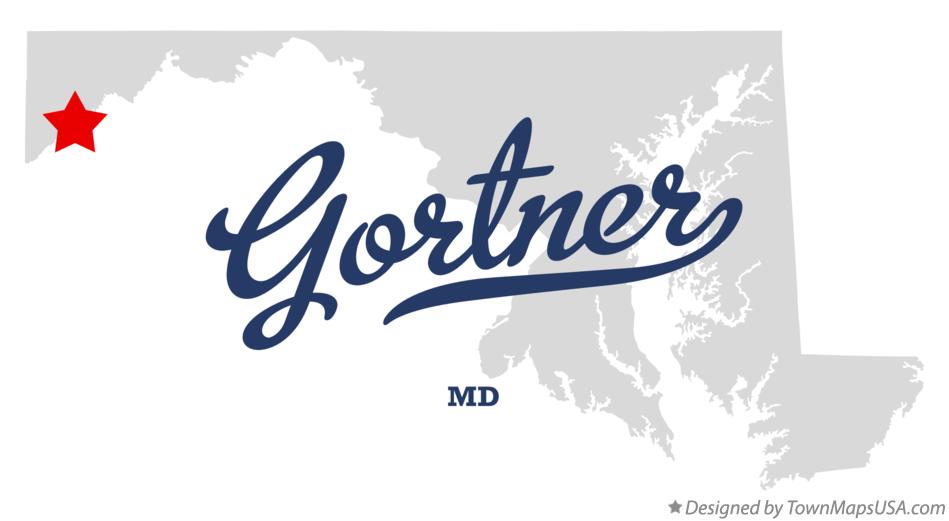 Map of Gortner Maryland MD