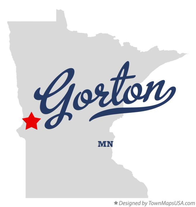 Map of Gorton Minnesota MN