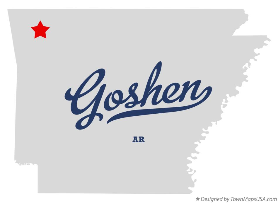 Map of Goshen Arkansas AR