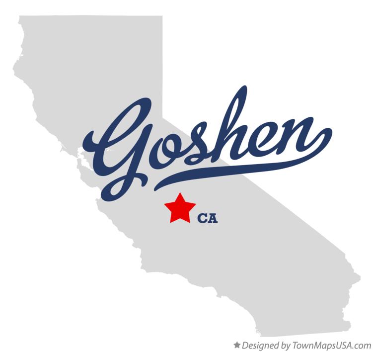 Map of Goshen California CA