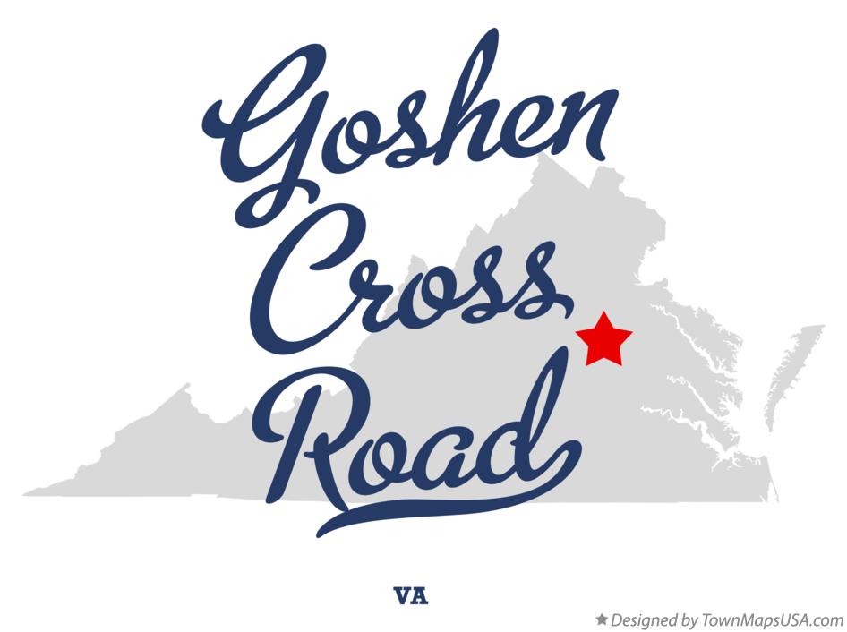 Map of Goshen Cross Road Virginia VA