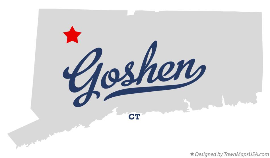 Map of Goshen Connecticut CT
