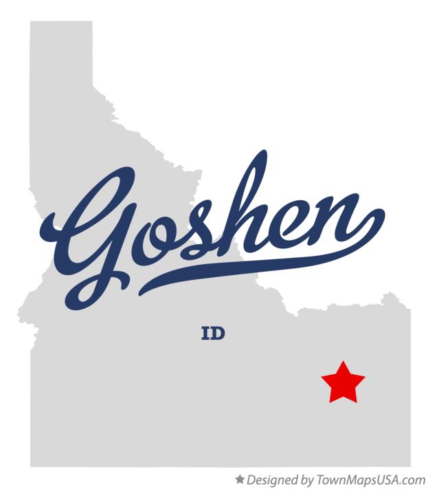 Map of Goshen Idaho ID