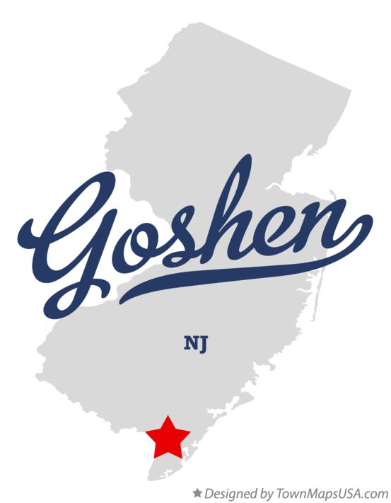 Map of Goshen New Jersey NJ