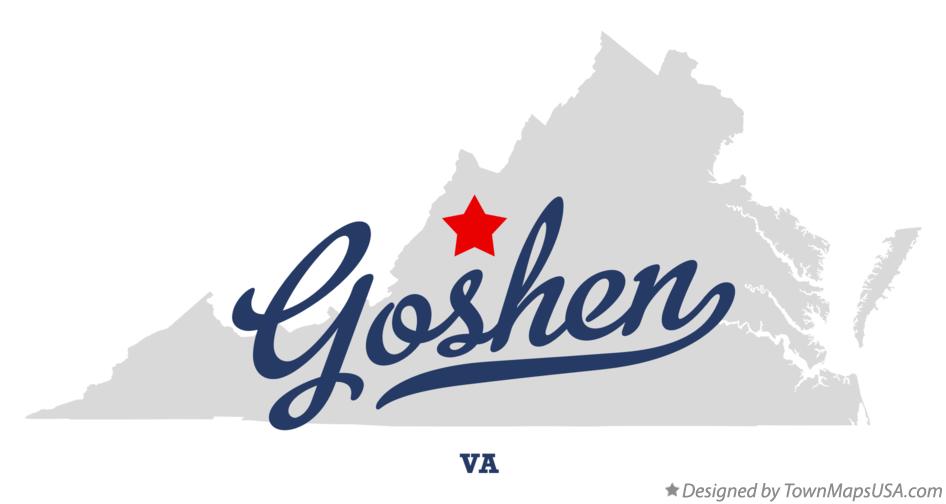 Map of Goshen Virginia VA
