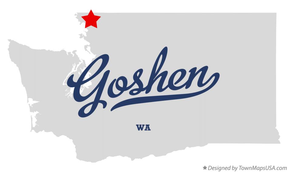 Map of Goshen Washington WA