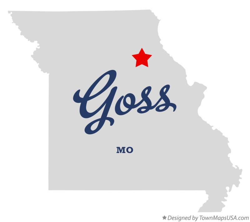 Map of Goss Missouri MO