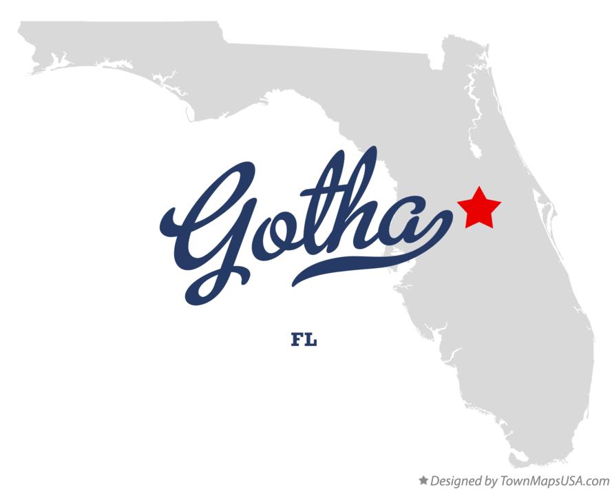 Map of Gotha Florida FL