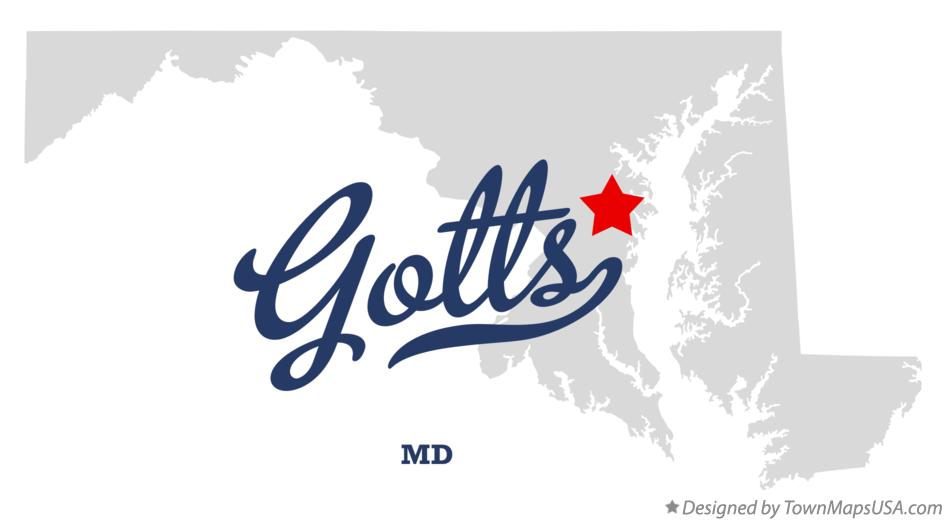 Map of Gotts Maryland MD