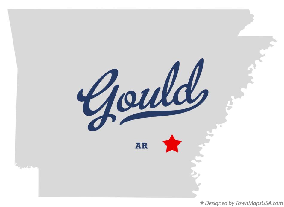 Map of Gould Arkansas AR