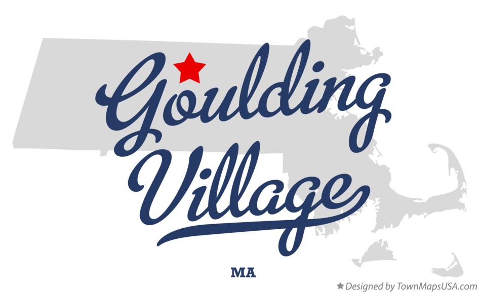 Map of Goulding Village Massachusetts MA