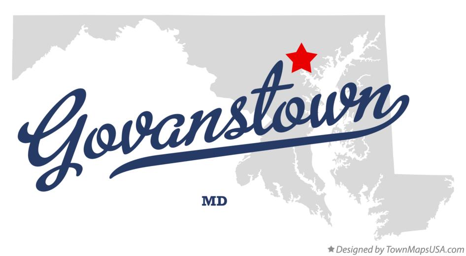 Map of Govanstown Maryland MD