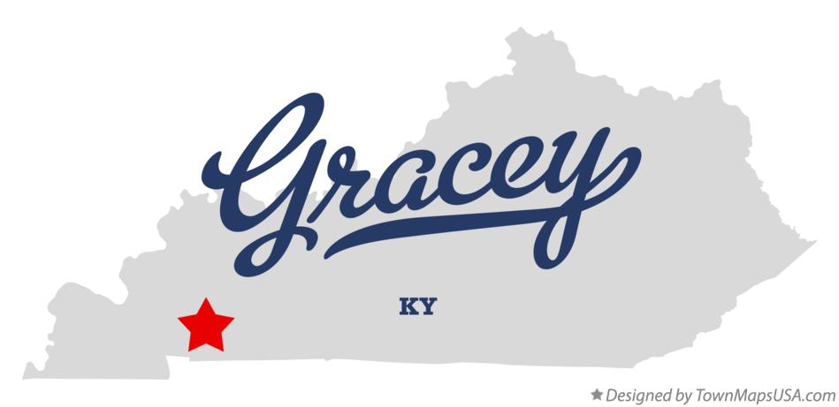 Map of Gracey Kentucky KY
