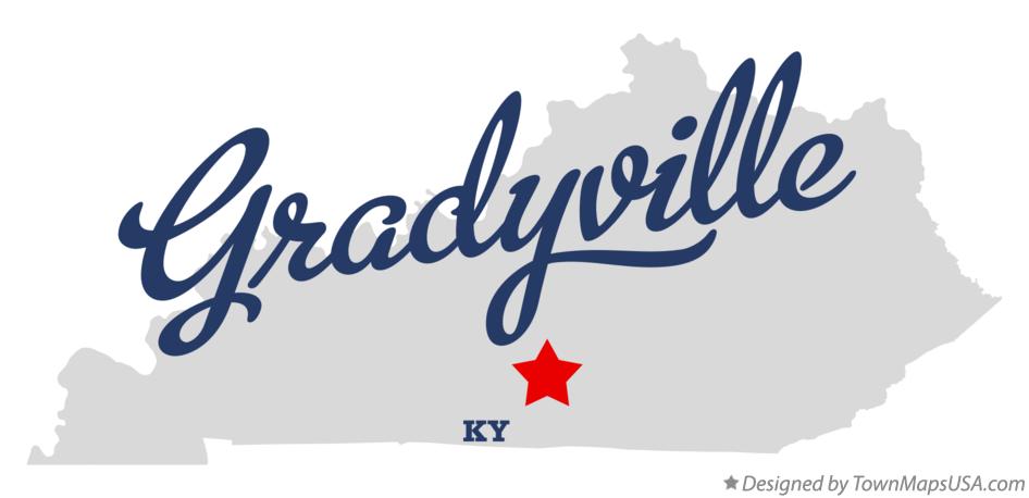 Map of Gradyville Kentucky KY