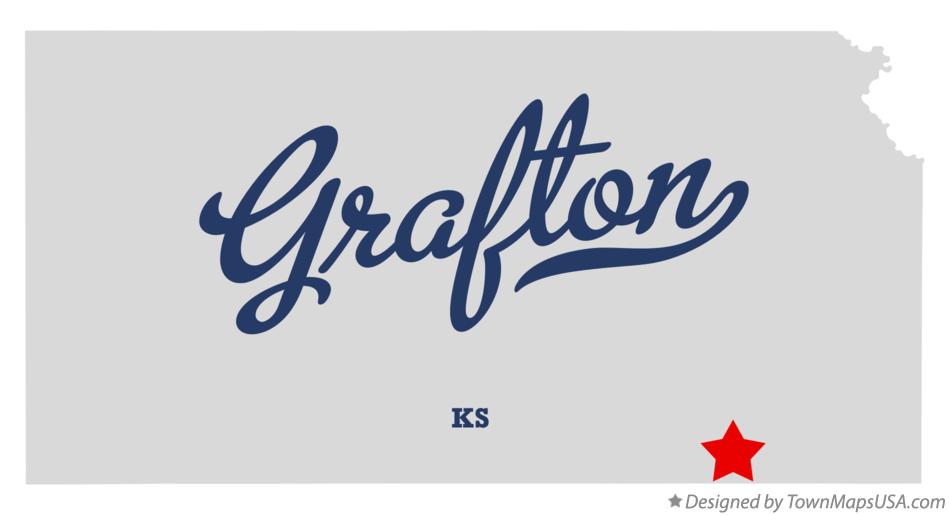 Map of Grafton Kansas KS