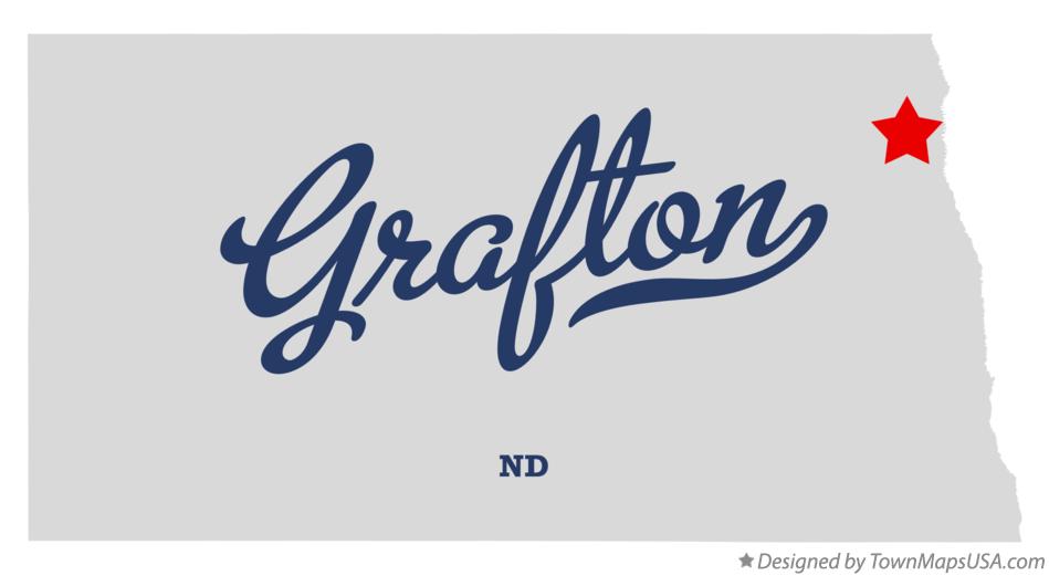 Map of Grafton North Dakota ND