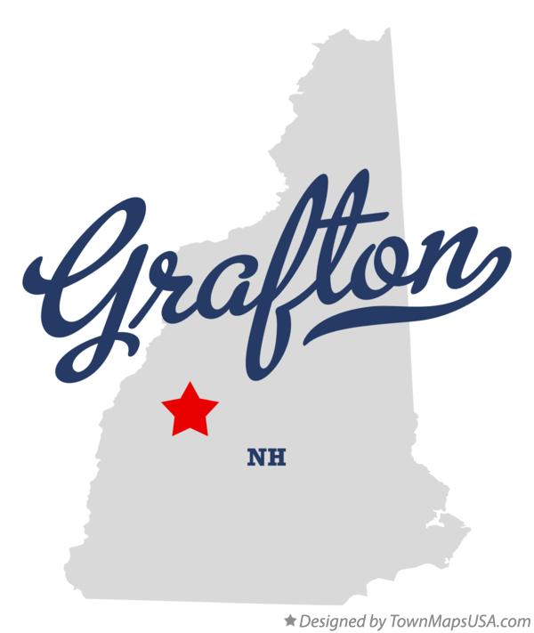 Map of Grafton New Hampshire NH