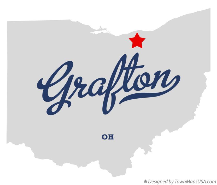 Map of Grafton Ohio OH